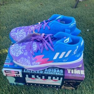 adidas Originals Kids Sneakers in Blue and Purple
